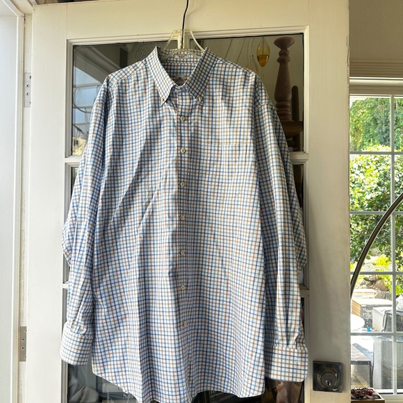 Peter Millar Other - Peter Millar Nanoluxe Easycare Plaid Button Down Shirt XXL